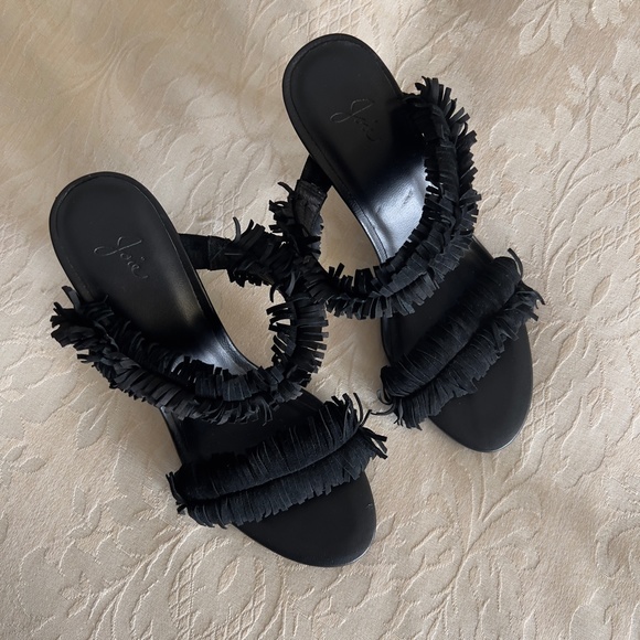 Joie 'Poppi' Suede Fringe Heels | NWOT - Picture 6 of 9